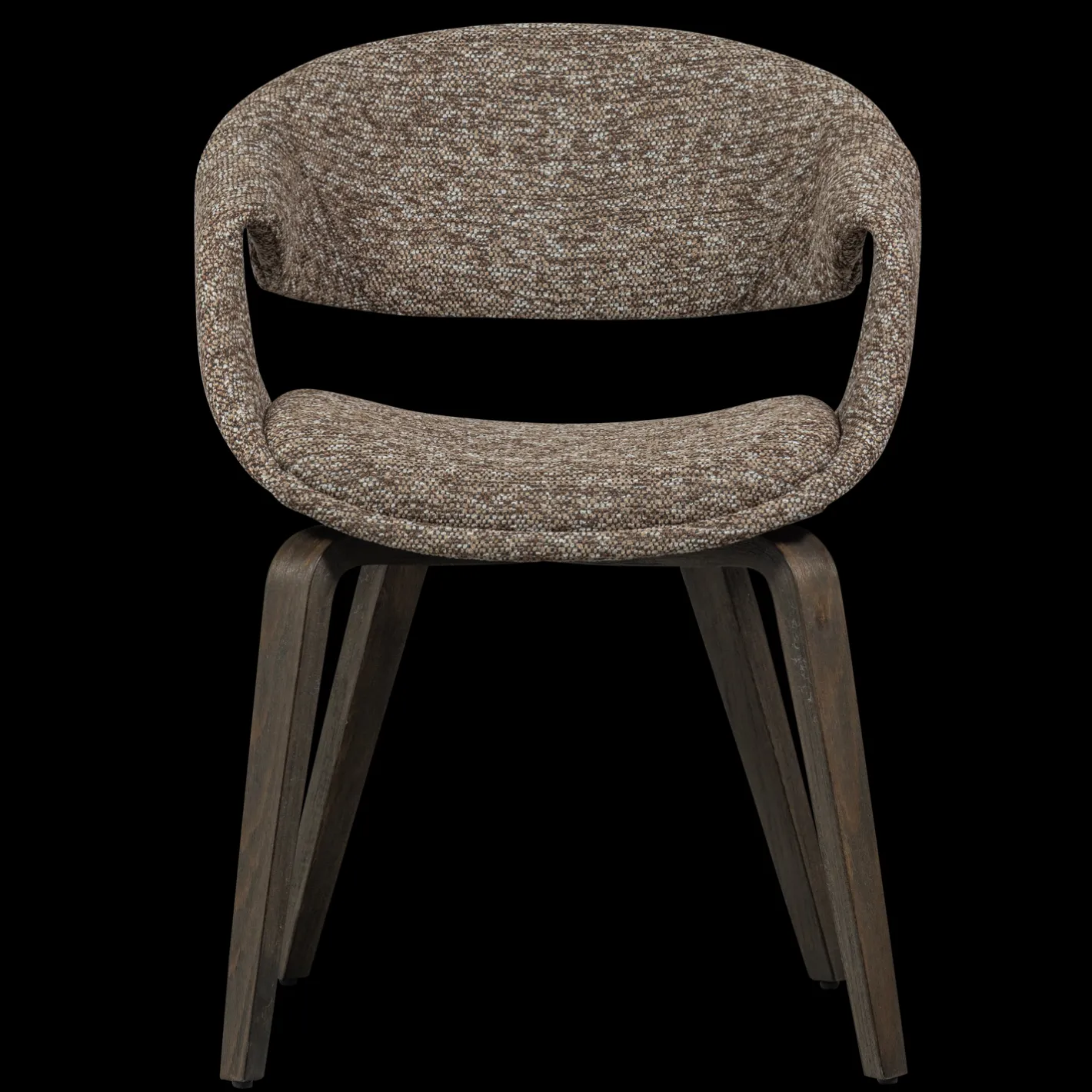 Clearance WOOOD Yossi Bruin Hout Eetkamerstoel Brown