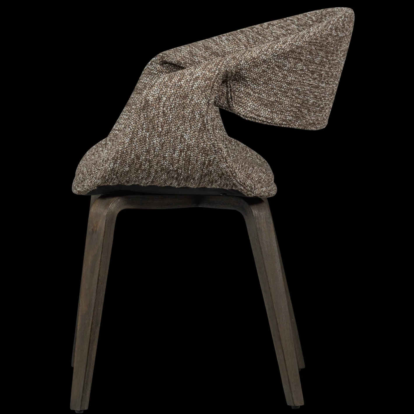 Clearance WOOOD Yossi Bruin Hout Eetkamerstoel Brown