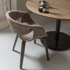 Clearance WOOOD Yossi Bruin Hout Eetkamerstoel Brown