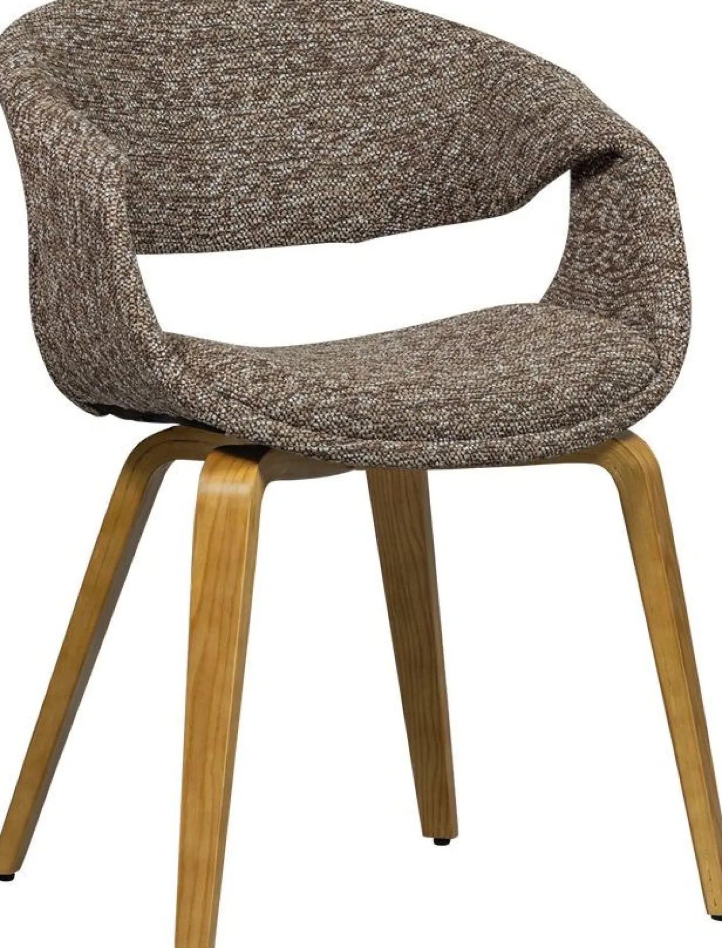 WOOOD Yossi Hout Eetkamerstoel Brown