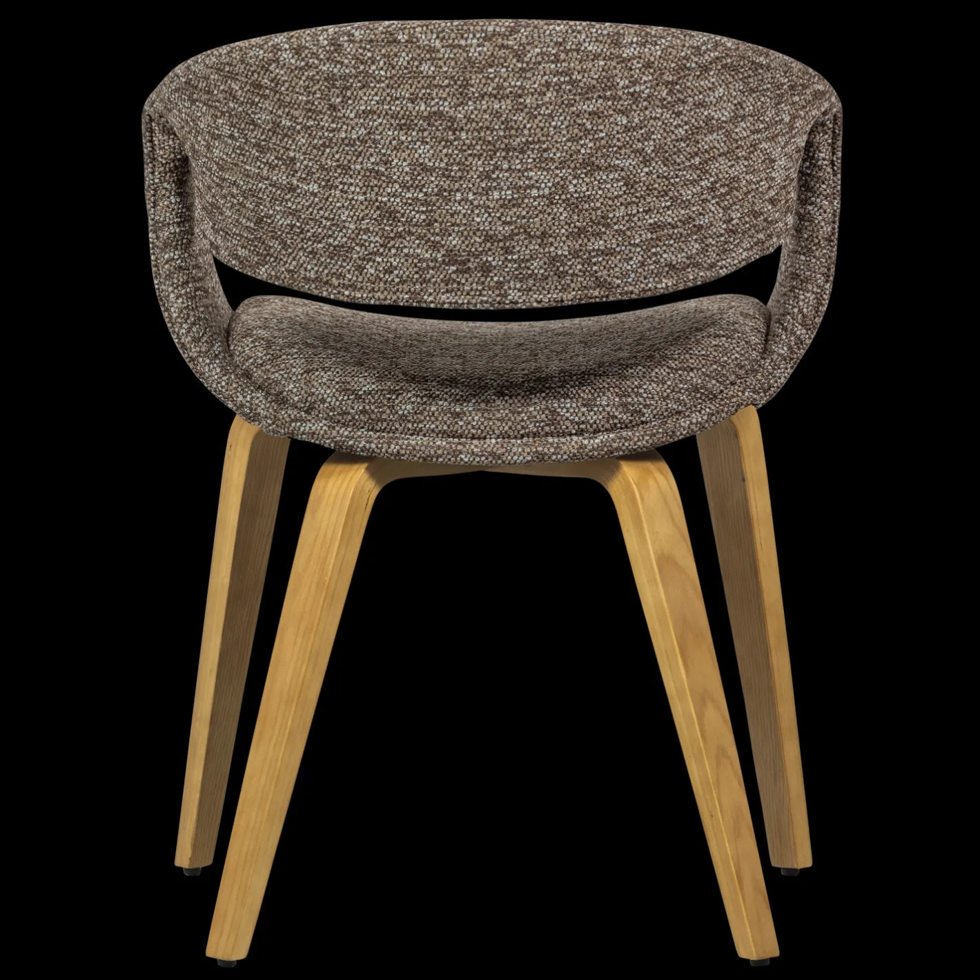WOOOD Yossi Hout Eetkamerstoel Brown