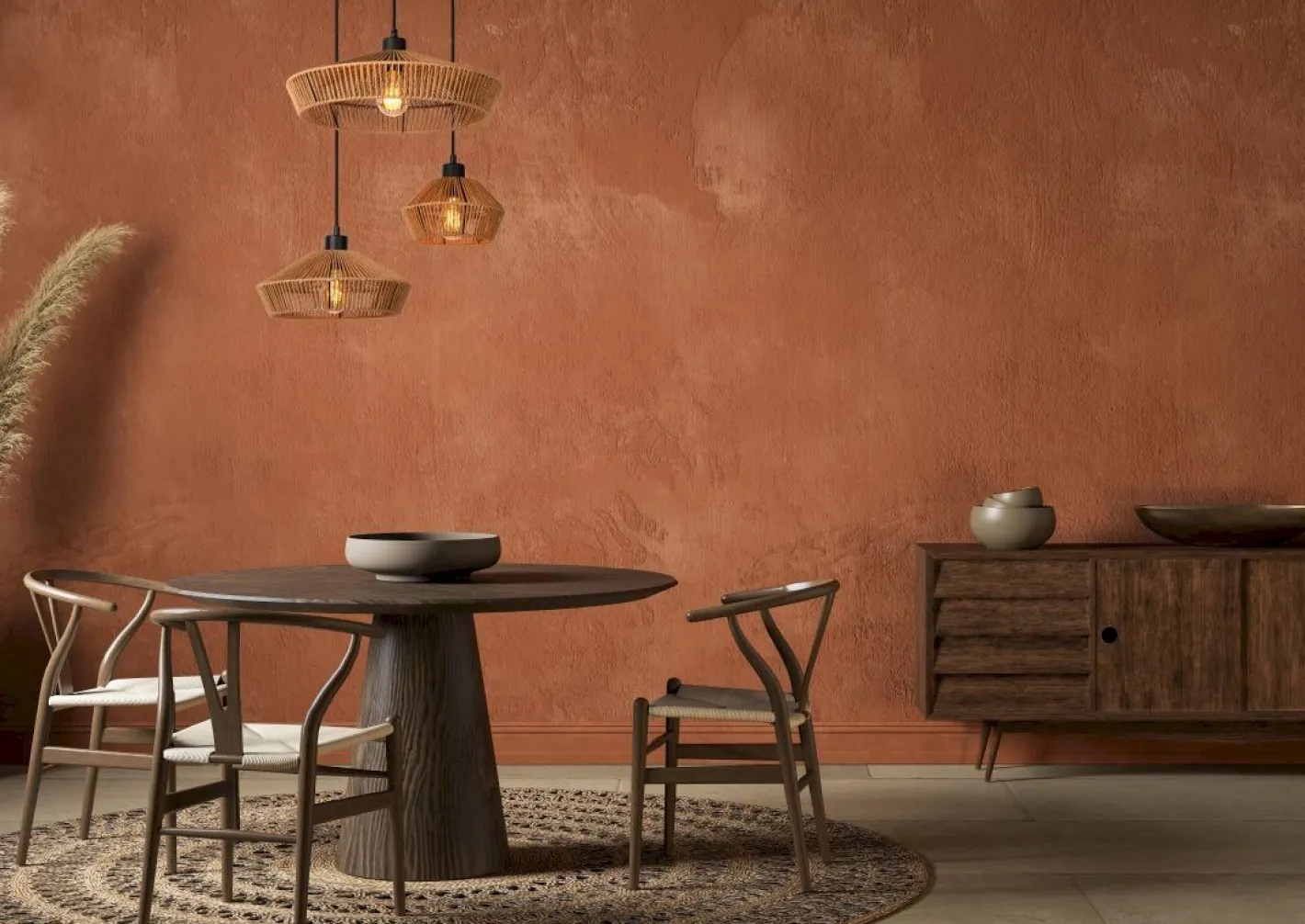 Outlet Lucide Yunkai Hanglamp Naturel, Zwart
