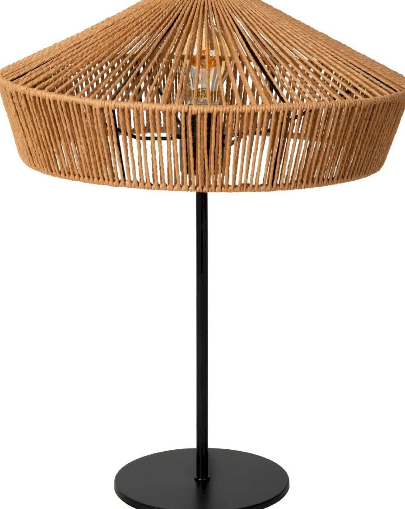 Best Lucide Yunkai Tafellamp Naturel, Zwart