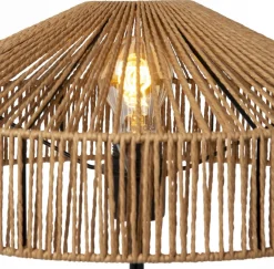 Best Lucide Yunkai Tafellamp Naturel, Zwart