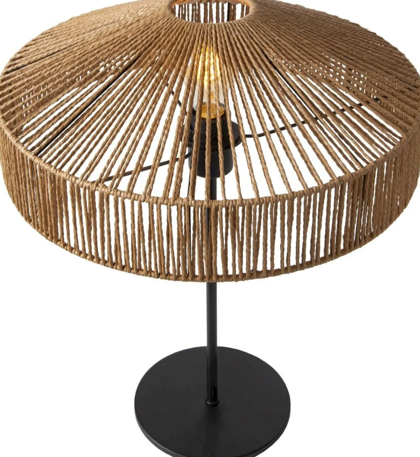 Best Lucide Yunkai Tafellamp Naturel, Zwart